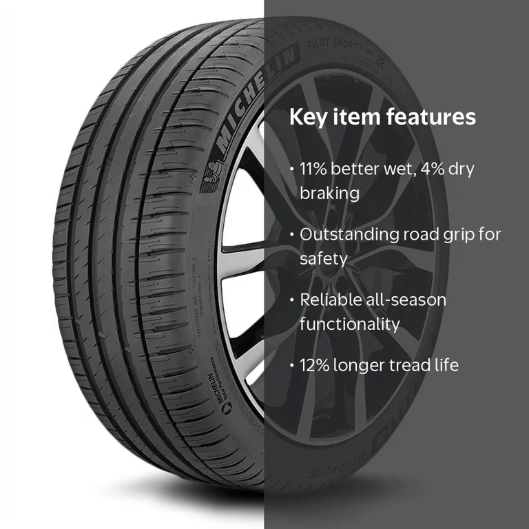 Michelin Pilot Sport 4 SUV All-Season Tire, 235/60R18/XL 107W