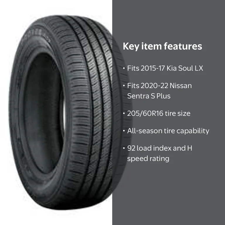 Toyo Proxes A37 205/60R16 92H BSW Tires Fits: 2015-17 Kia Soul LX