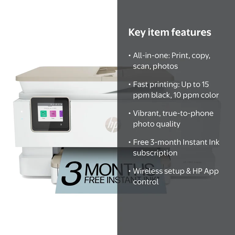 HP, Wireless All-in-One Color Photo Printer, 7955e, Scan copy
