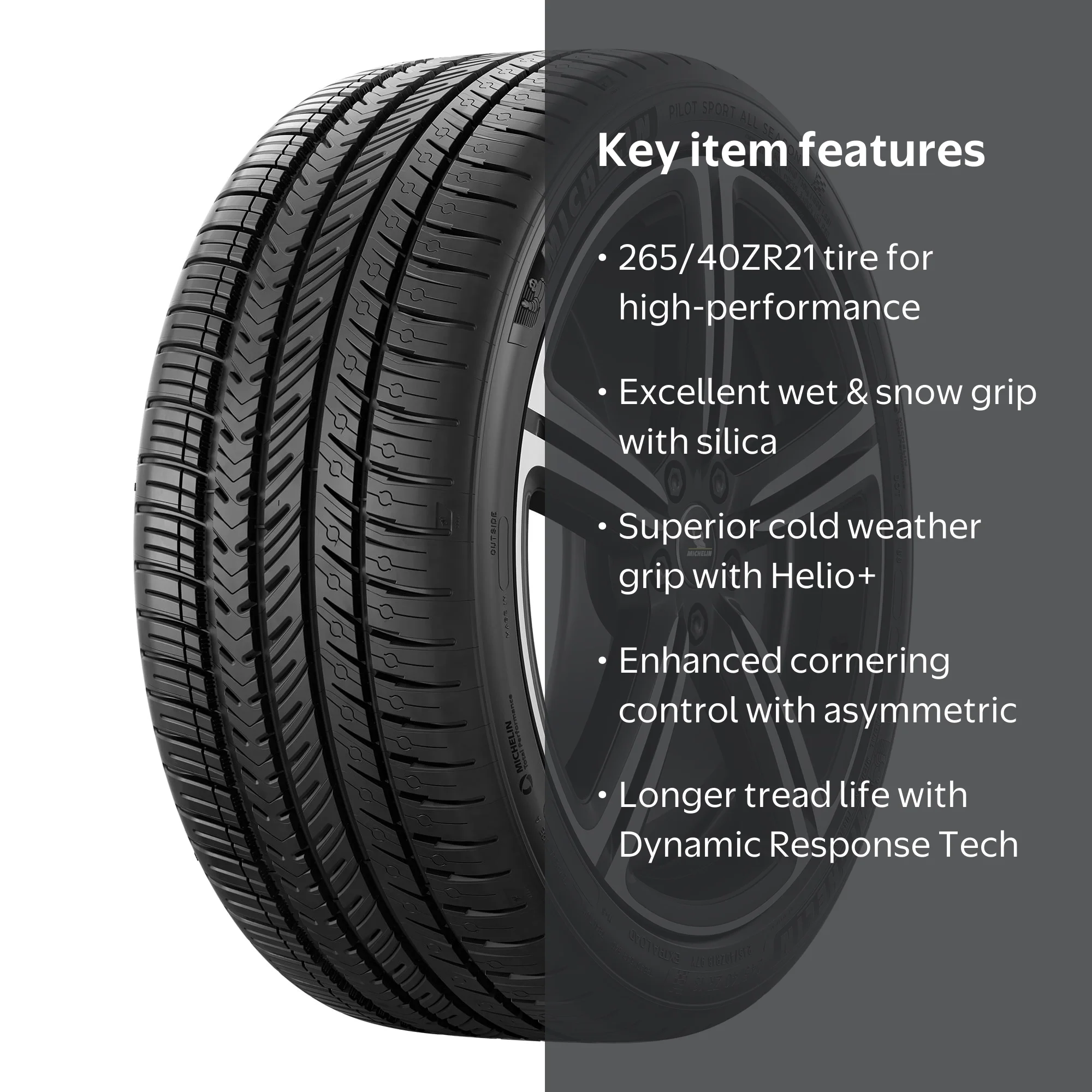 Michelin Pilot Sport All Season 4 All Season 265/40ZR21 105Y XL