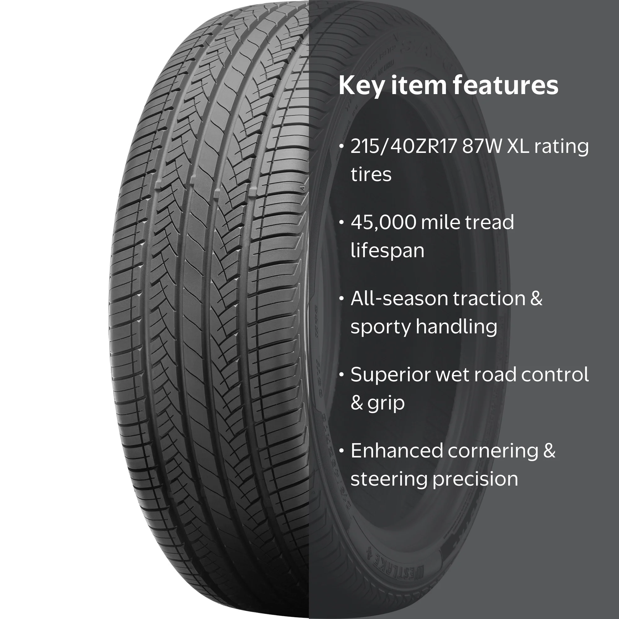 Westlake SA07 Sport All Season 215/40ZR17 87W XL Passenger Tire