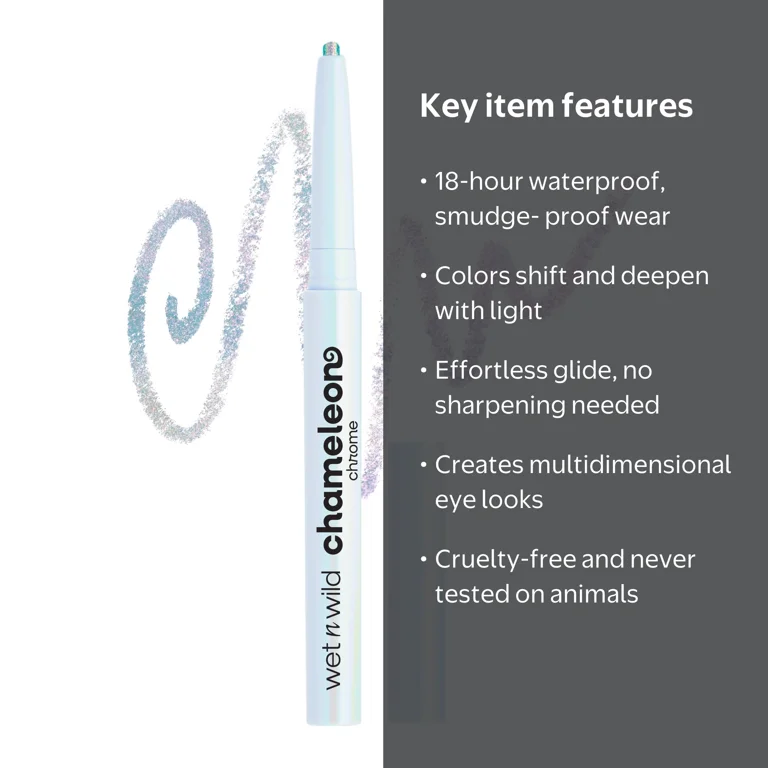 wet n wild Chameleon Chrome Eyeliner, Electric Prism, Light