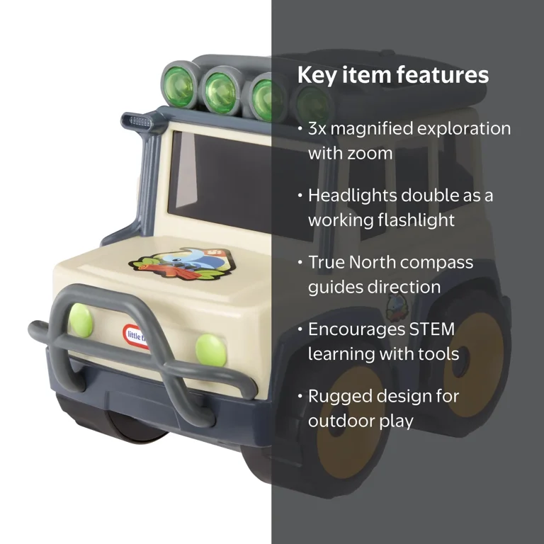 Little Tikes, Toy Binocular Searching Safari SUV, 3 Detachable
