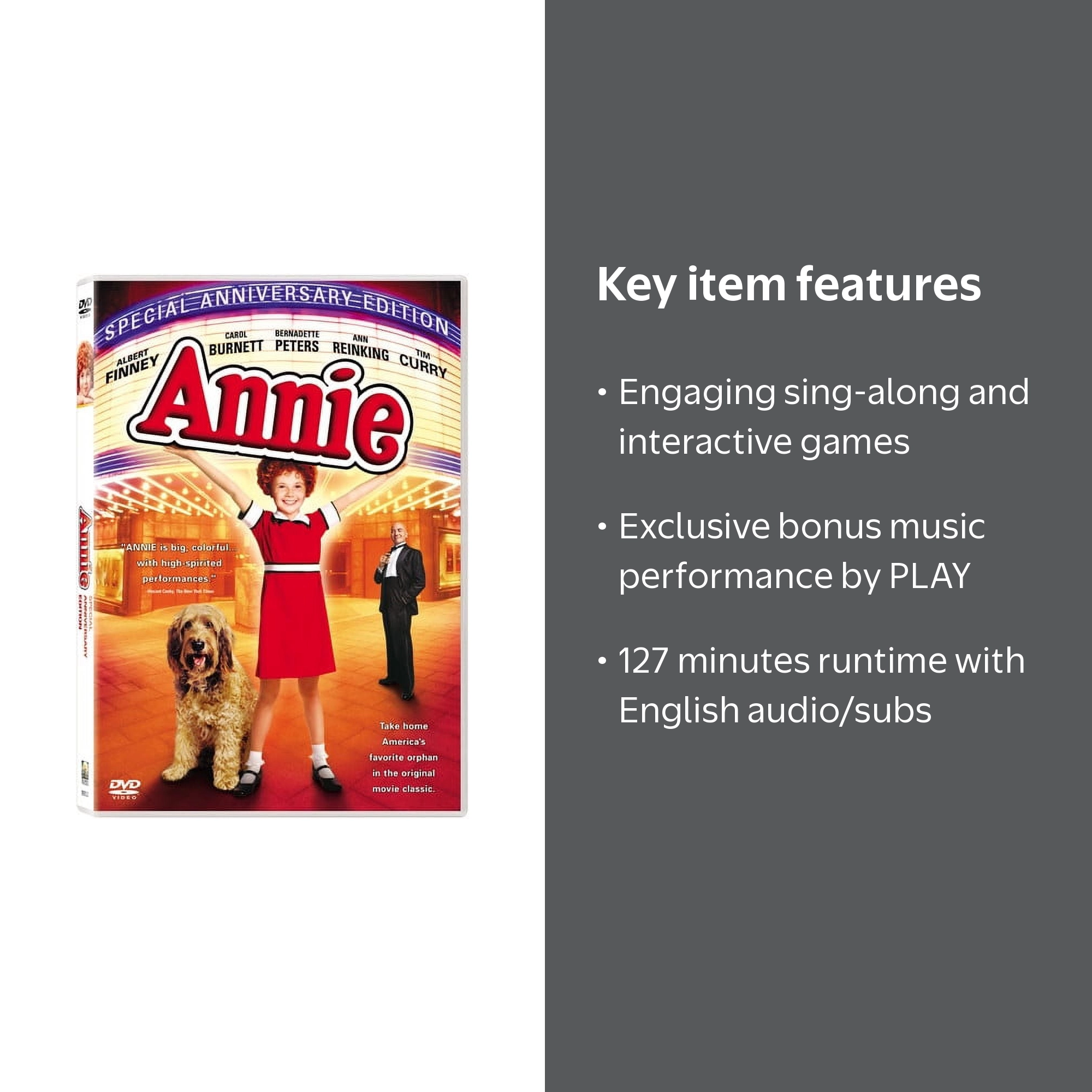 Sony Pictures Entertainment, Annie DVD, 2003, Kids & Family