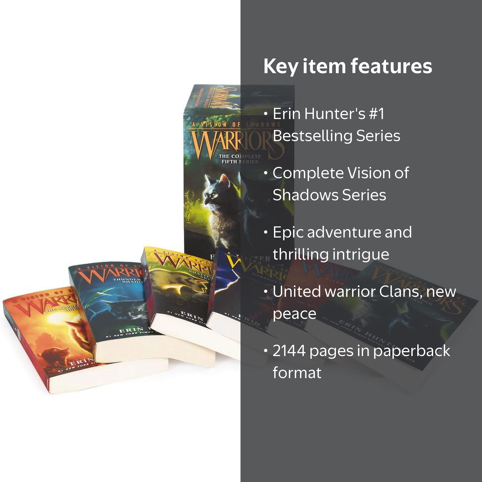 Erin Hunter Warriors: A Vision of Shadows Set, Paperback - Walmart.com