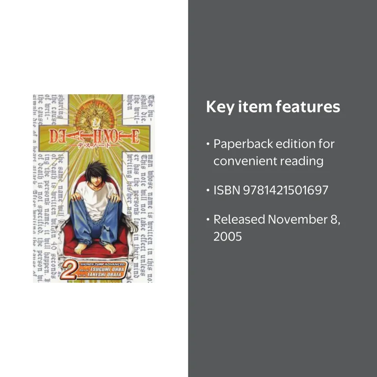 Death Note, Vol. 2 (Paperback) by Tsugumi Ohba - Japanese Manga