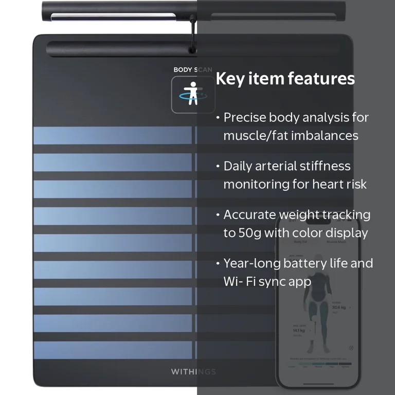 WITHINGS Body Scan - Wi-Fi connected scale to improve your health