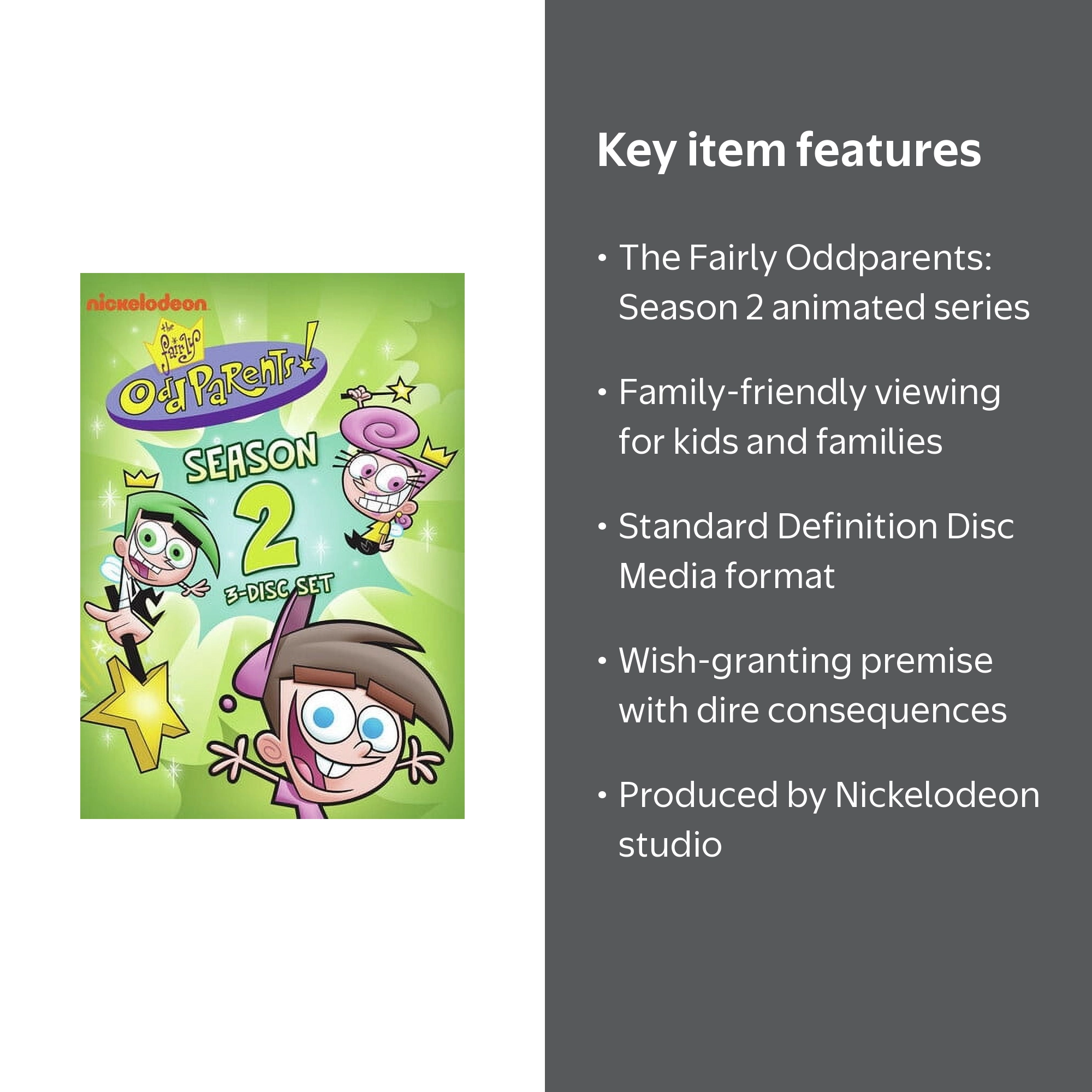 The Fairly Oddparents: Season 2 (DVD), Nickelodeon, Kids & Family
