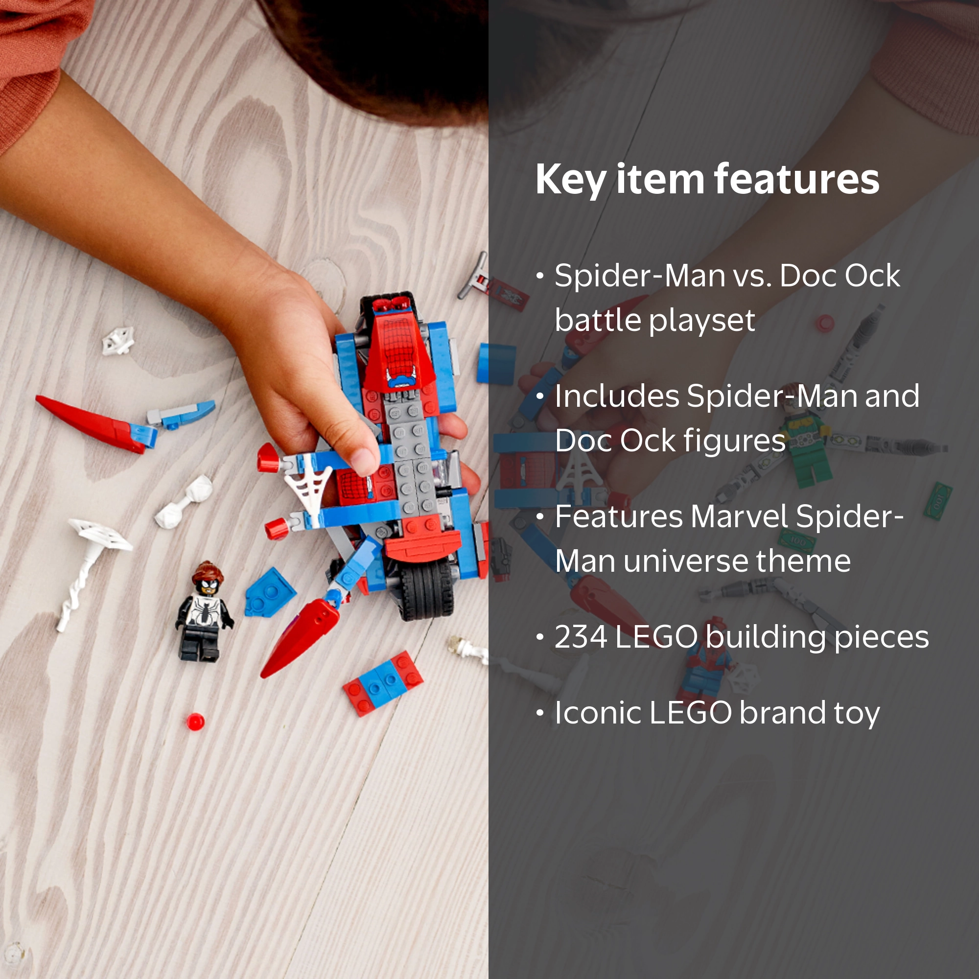 LEGO, Spider-Man vs. Doc Ock Superhero Playset, 76148, 234 Pieces