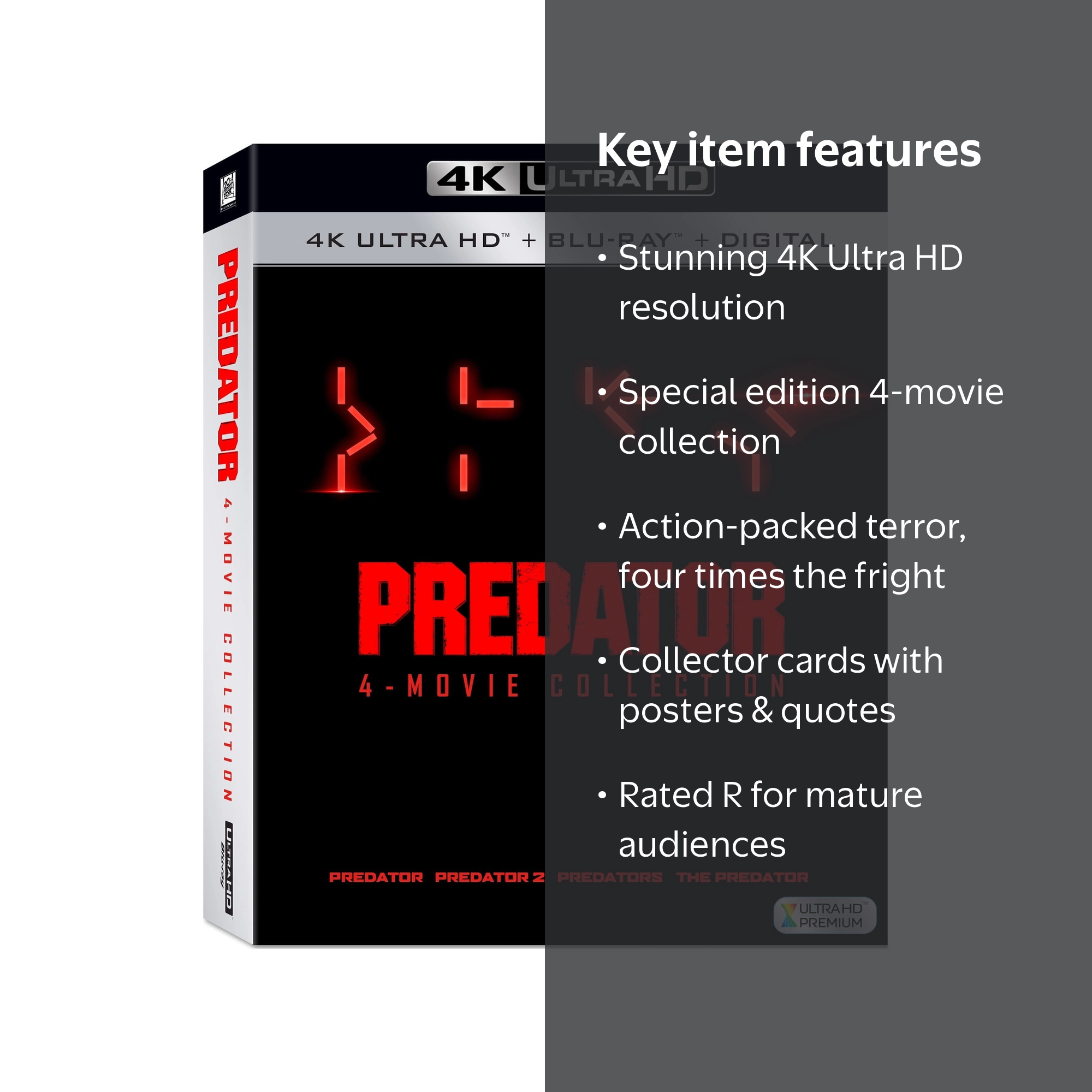 Predator: 4-Movie Collection (4K Ultra HD) - Walmart.com