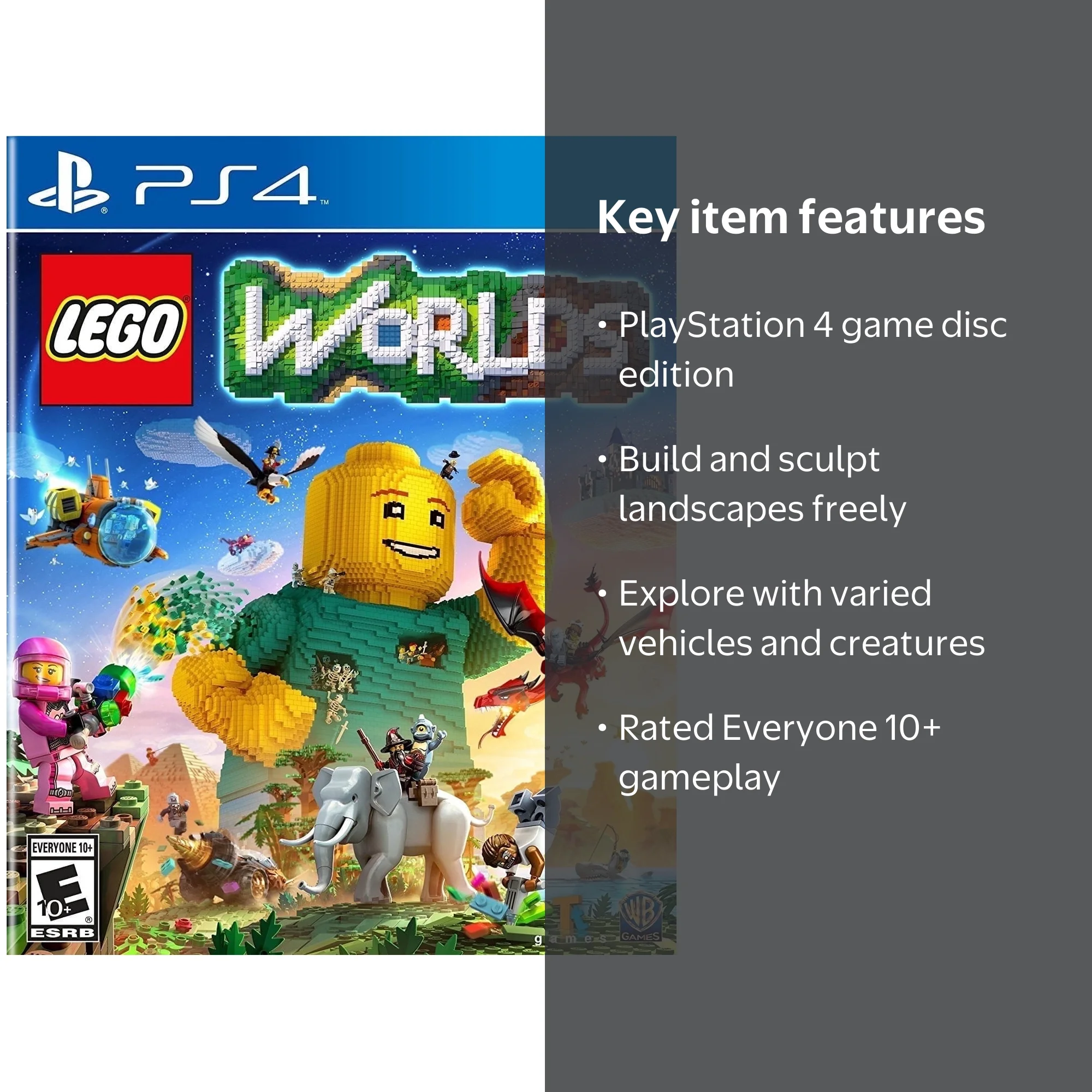 Warner Bros, LEGO Worlds Nla DVD-ROM, no code, explore and create