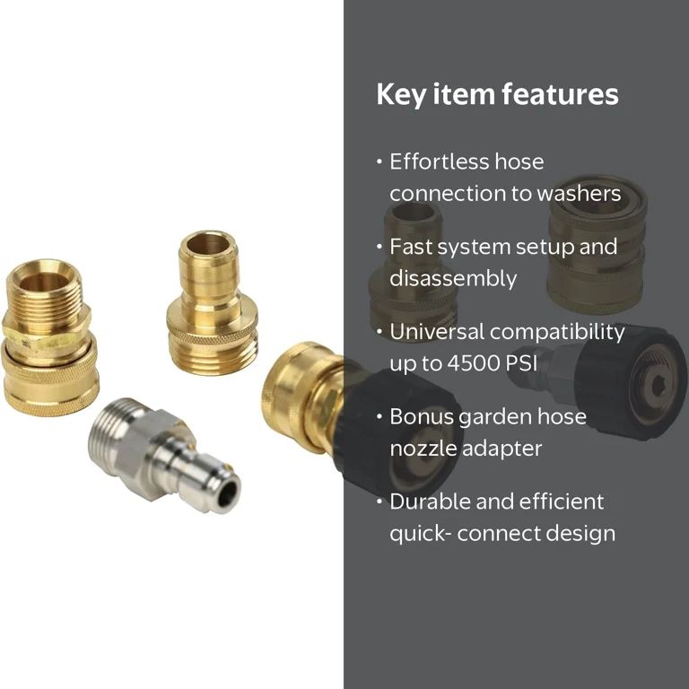 Greenworks, Pressure Washer Hose Set, Quick-Connect, 7-Piece