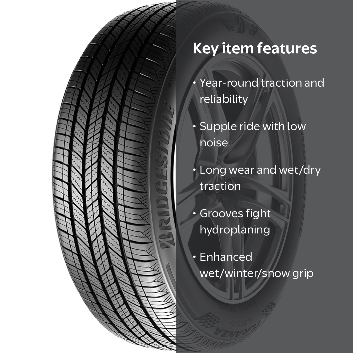 Bridgestone Turanza LS100 All Season 215/60R17 96H Passenger Tire