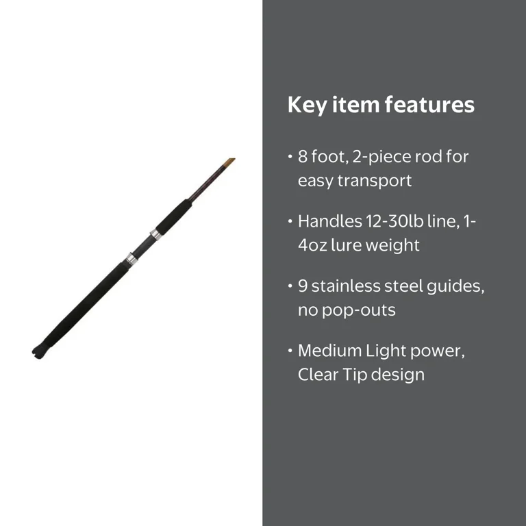 8 ft ugly stik catfish rod specs Special Spinning Featuring Ugly Tech construction that pairs graphite and fiberglass Shakespeare Ugly Stik Catfish Spinning