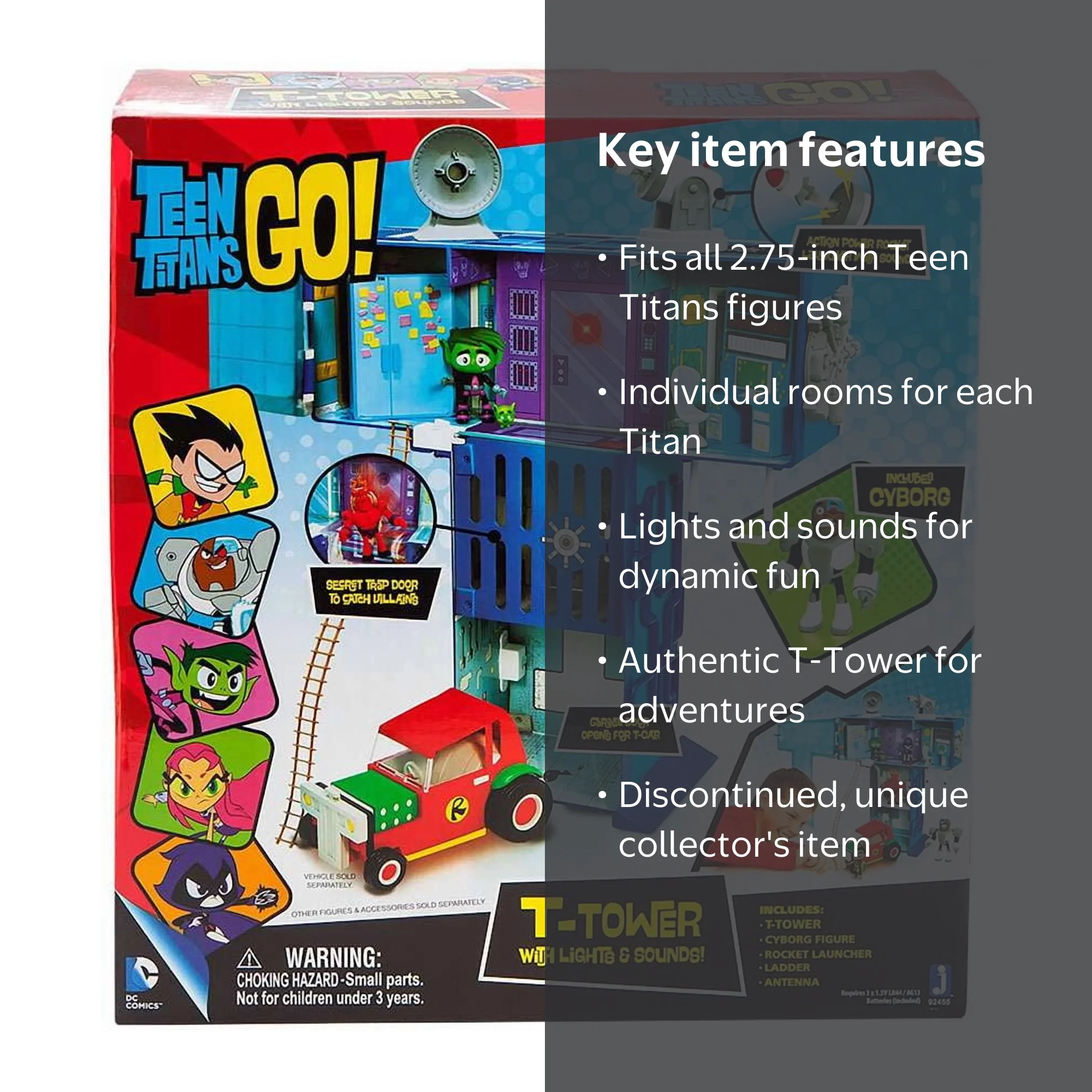Teen Titans Go! T-Tower Playset (Lights & Sounds) - Walmart.com
