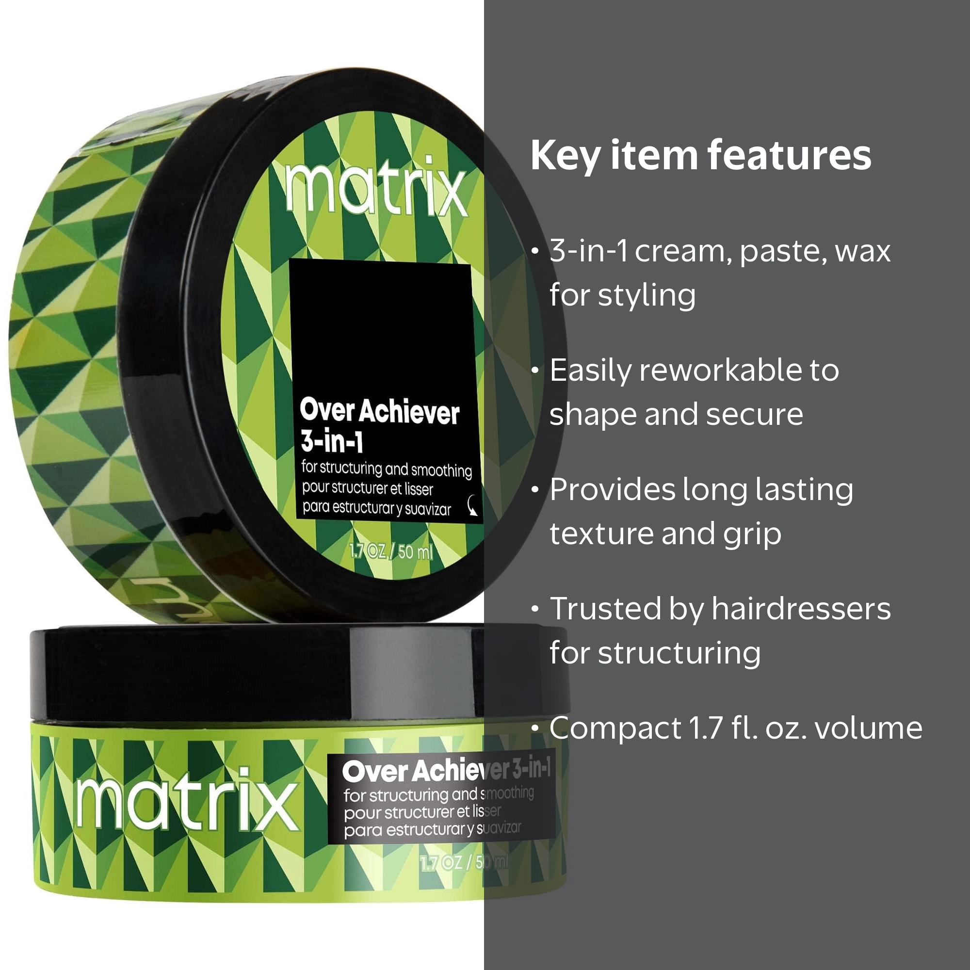 Matrix Over Achiever 3-in-1 Paste Wax Cream, 1.7 oz - Walmart.com