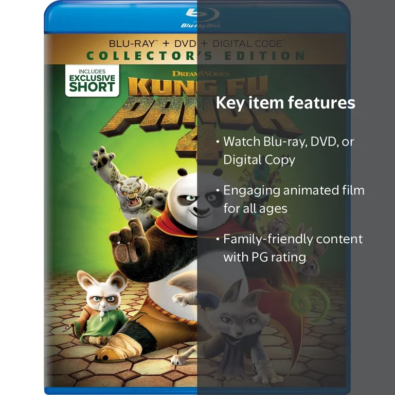 Kung Fu Panda 4 (Blu-ray + DVD + Digital Copy) - Walmart.com