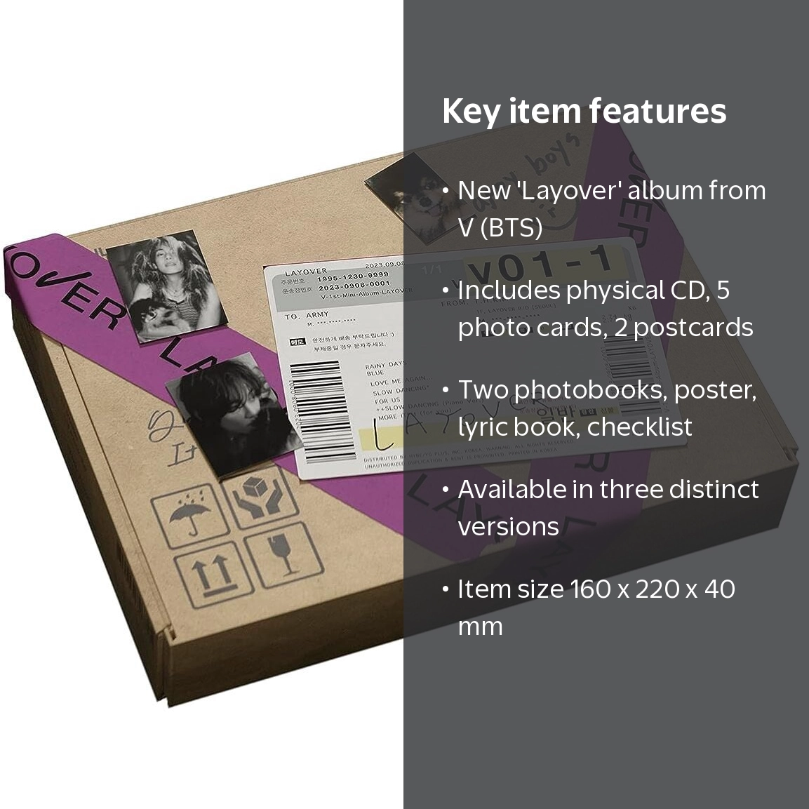 V (BTS) - V 'Layover' 3 - Music & Performance - CD - Walmart.com