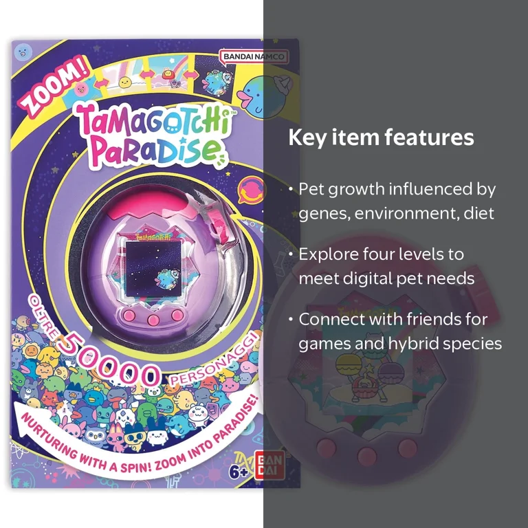 Tamagotchi, Digital Pet, Paradise, Purple Sky Shell - Walmart.com