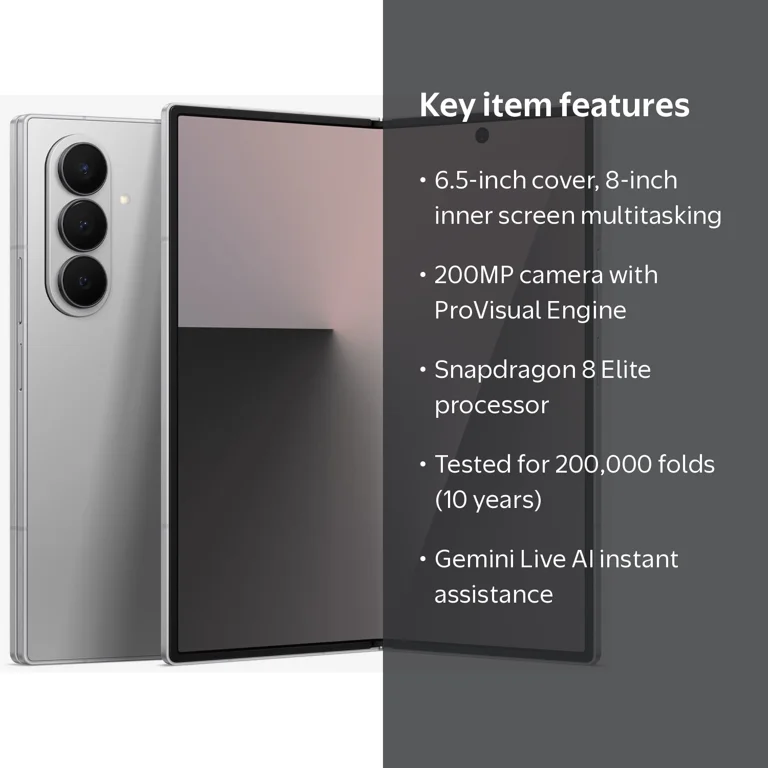 Samsung, Smartphone, Z Fold7 256GB, Unlocked Silver Shadow