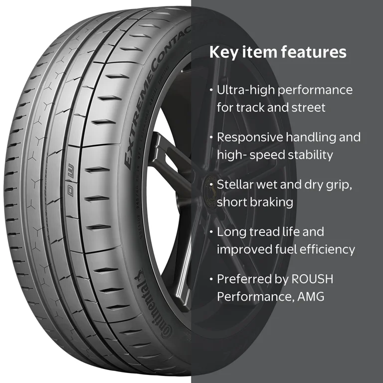 Continental ExtremeContact Sport 02 Summer Tire - 245/40ZR20 99Y
