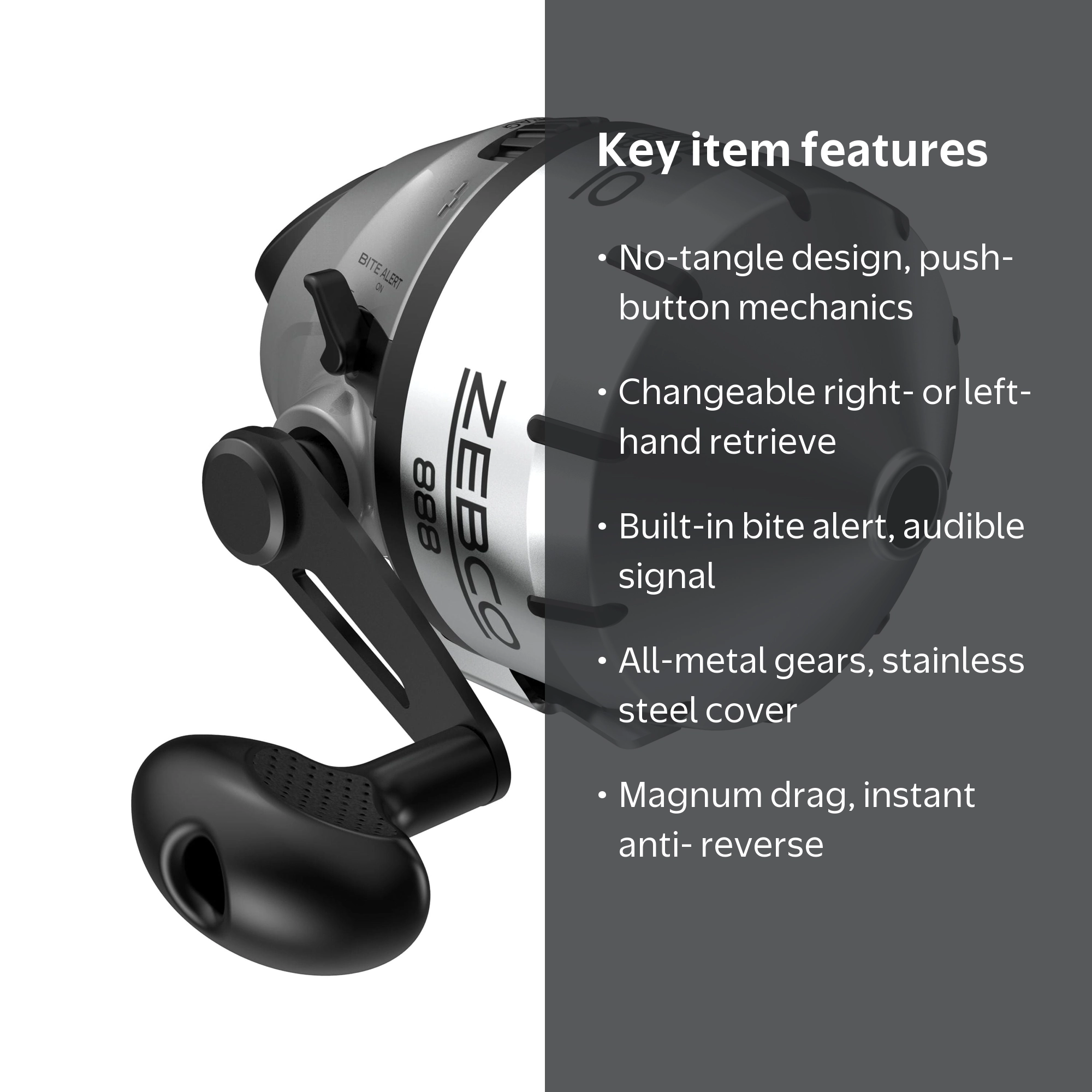 Free Shipping! Zebco Heavy Duty 80 Spincast Fishing Reel with
