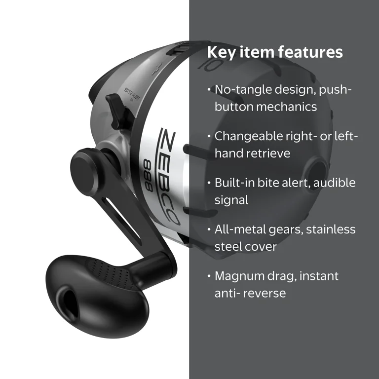 Free Shipping! Zebco Heavy Duty 80 Spincast Fishing Reel with