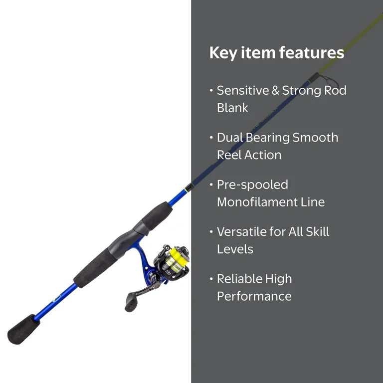b'n'm the difference crappie spinning rod & reel combo B&M Fish-Pole 12' 3 graphite/fiberglass B&M Buck's Graphite Crappie Spinning