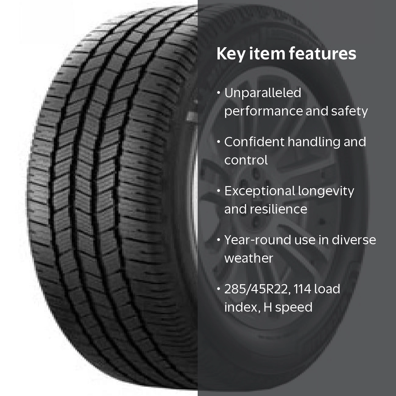 Michelin TT-44941 Defender LTX M-S2 All Season 285-45R22 114H XL