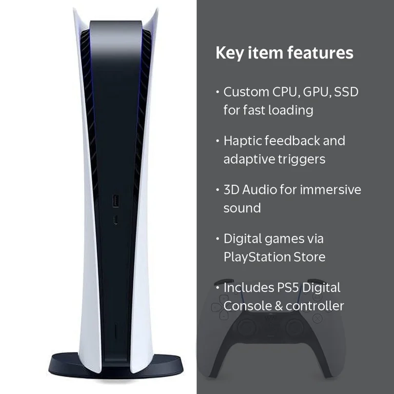 Sony PlayStation 5 Digital Edition Console with Wireless
