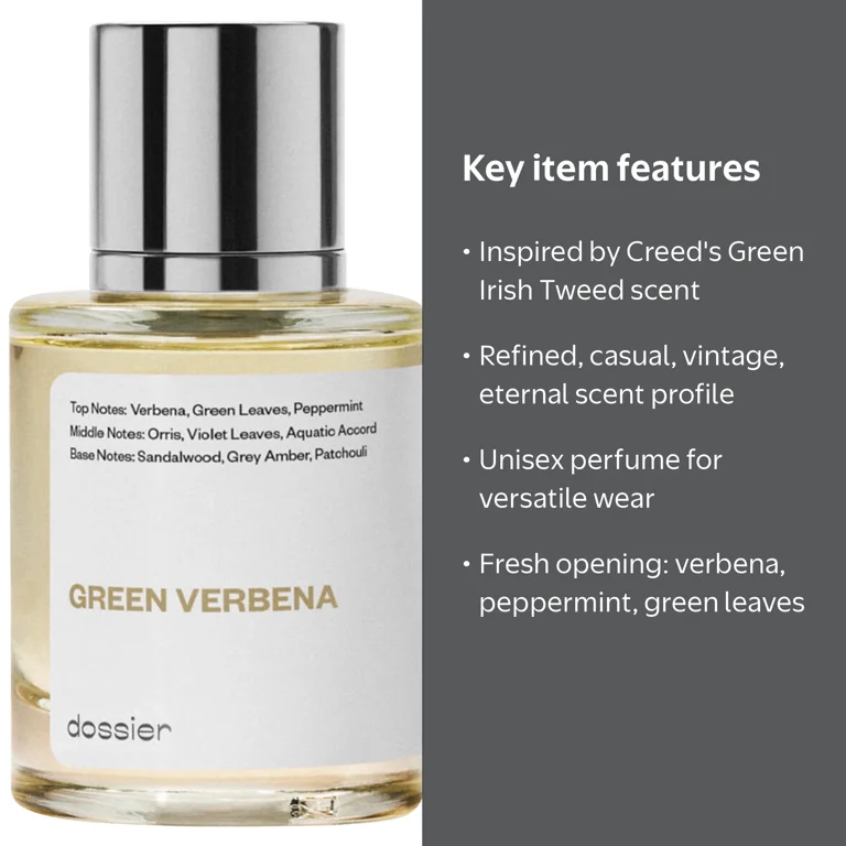 萃香ページ Dossier Green Verbena Unisex Eau De Parfum, Inspired by Creed's