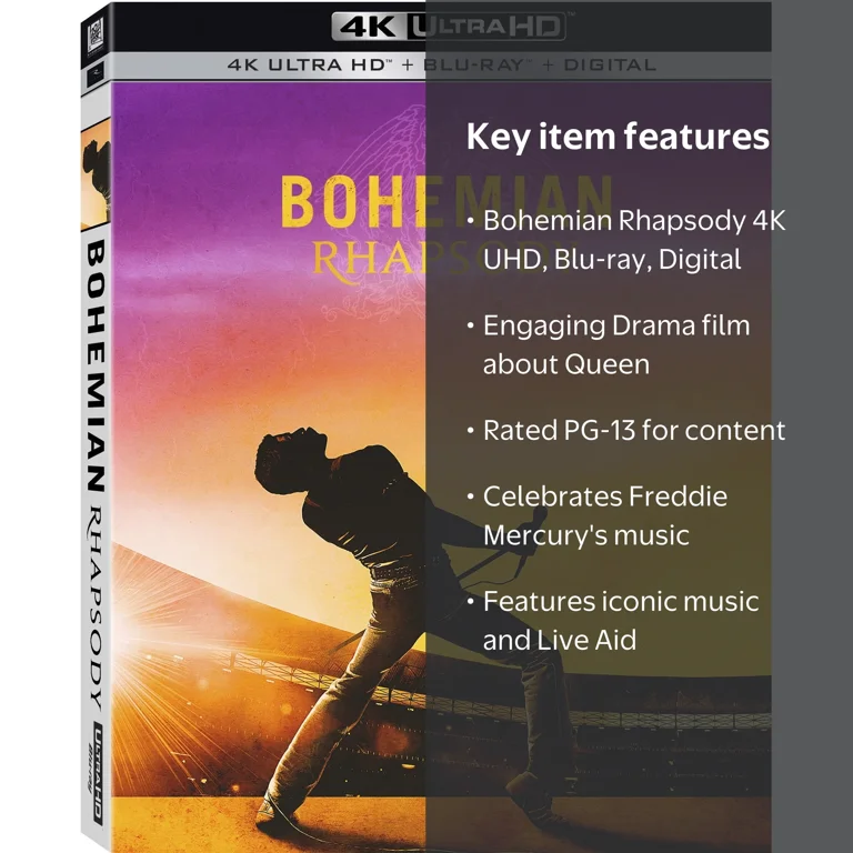 Bohemian Rhapsody (4K Ultra HD + Blu-ray + Digital Code) - Walmart.com
