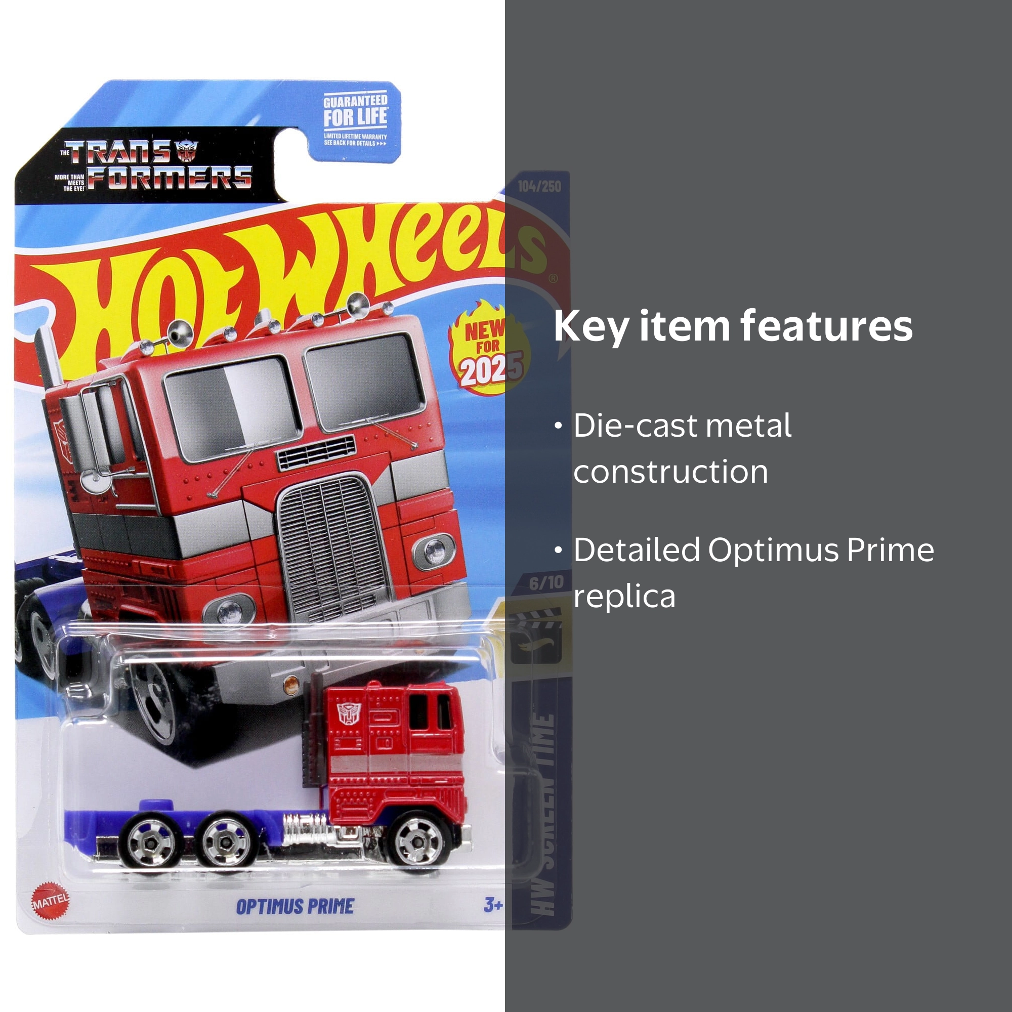 Hot Wheels HW Screen Time Optimus Prime Die Cast Car - Walmart.com