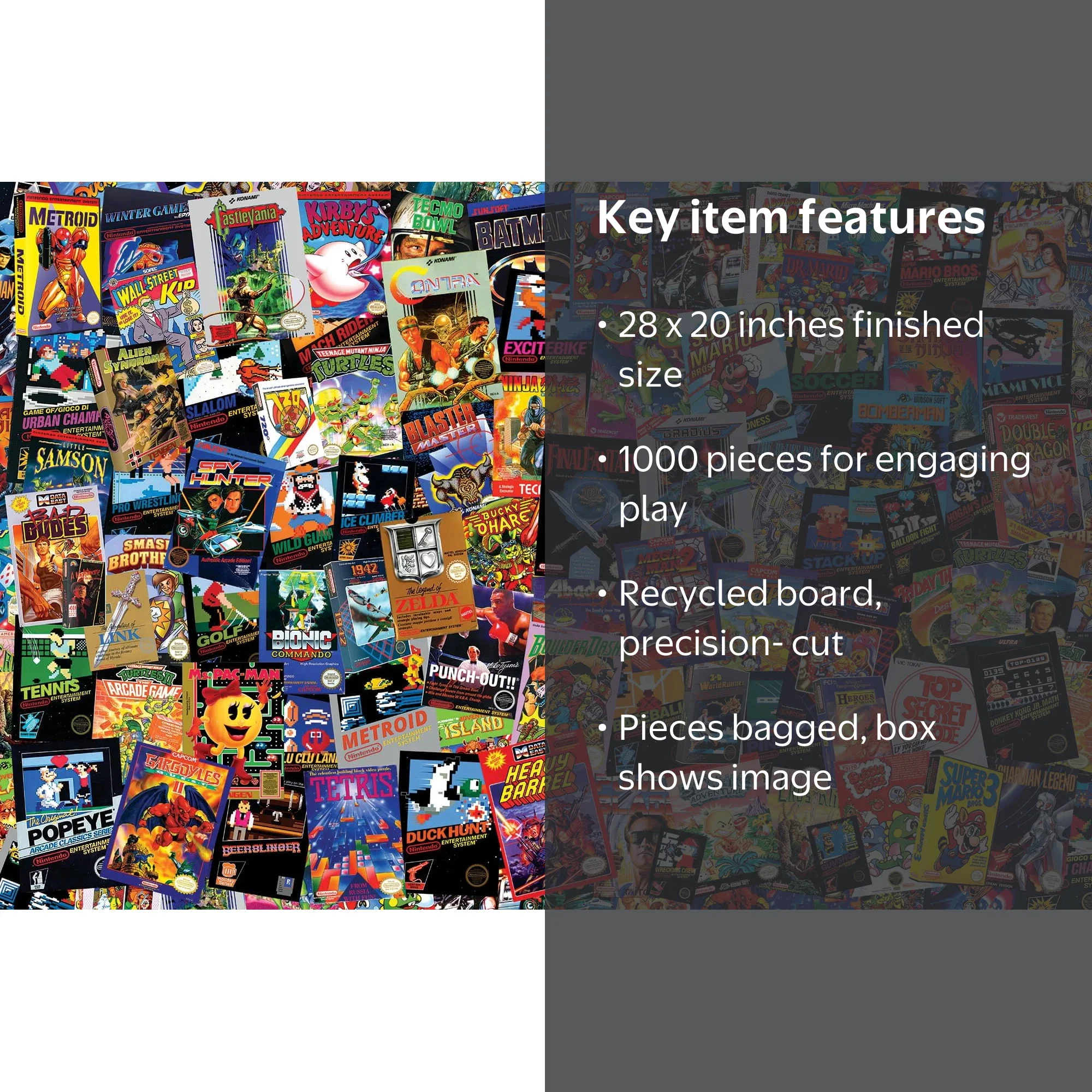 Toynk Toys, 8-Bit Armageddon Retro Video Game Puzzle, 1000 Piece