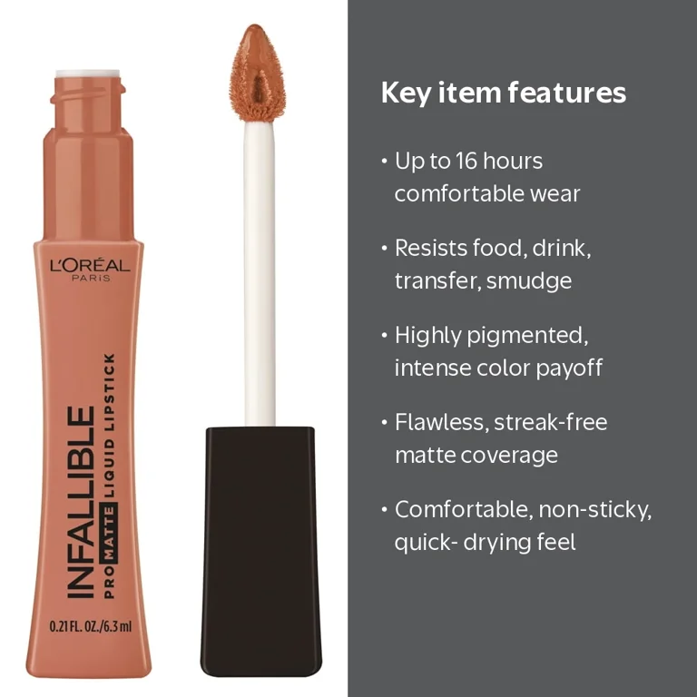 L'Oreal Paris Infallible Pro-Matte Lipstick, 16HR Wear, Ultra