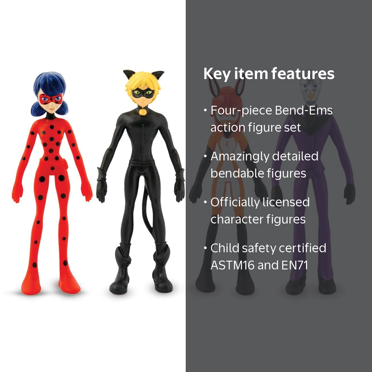 TCG Bend'ems Miraculous Lady Bug 4-in-1 Pack - Walmart.com