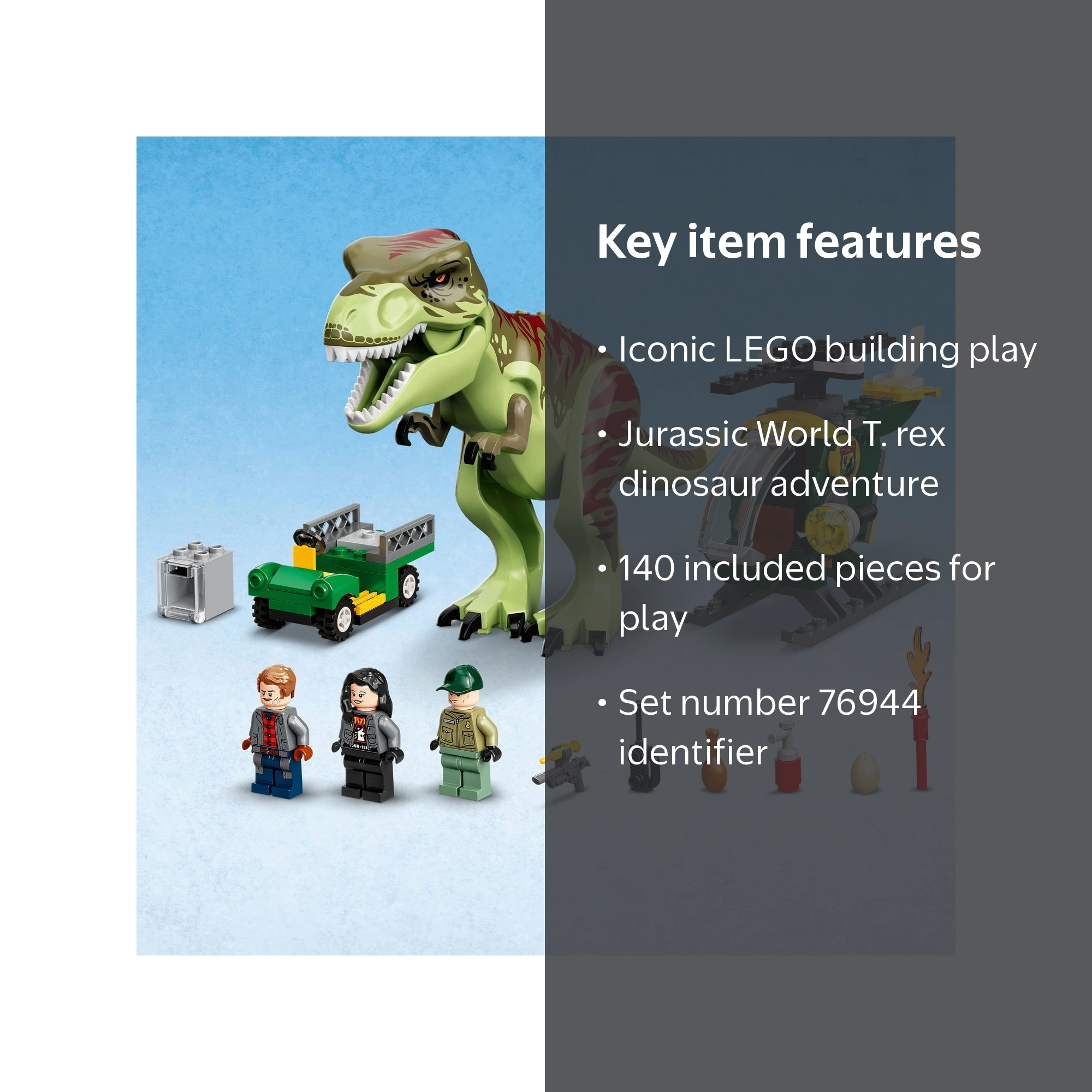 LEGO Jurassic World Toy, 76944, 4+ Years, Includes Mini Figures
