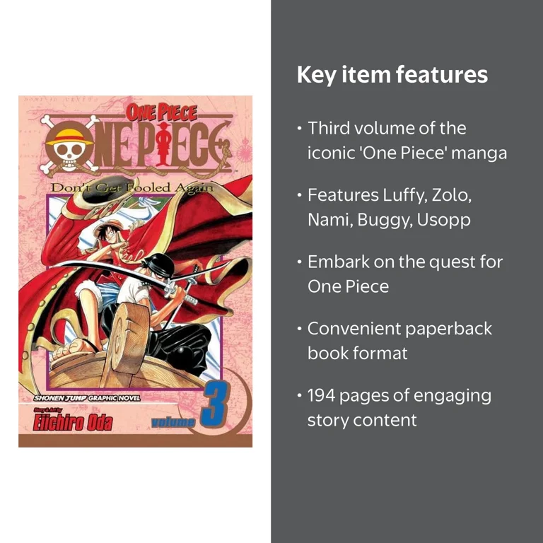 Eiichiro Oda, One Piece Manga, Vol. 3, Don't Get Fooled Again Book