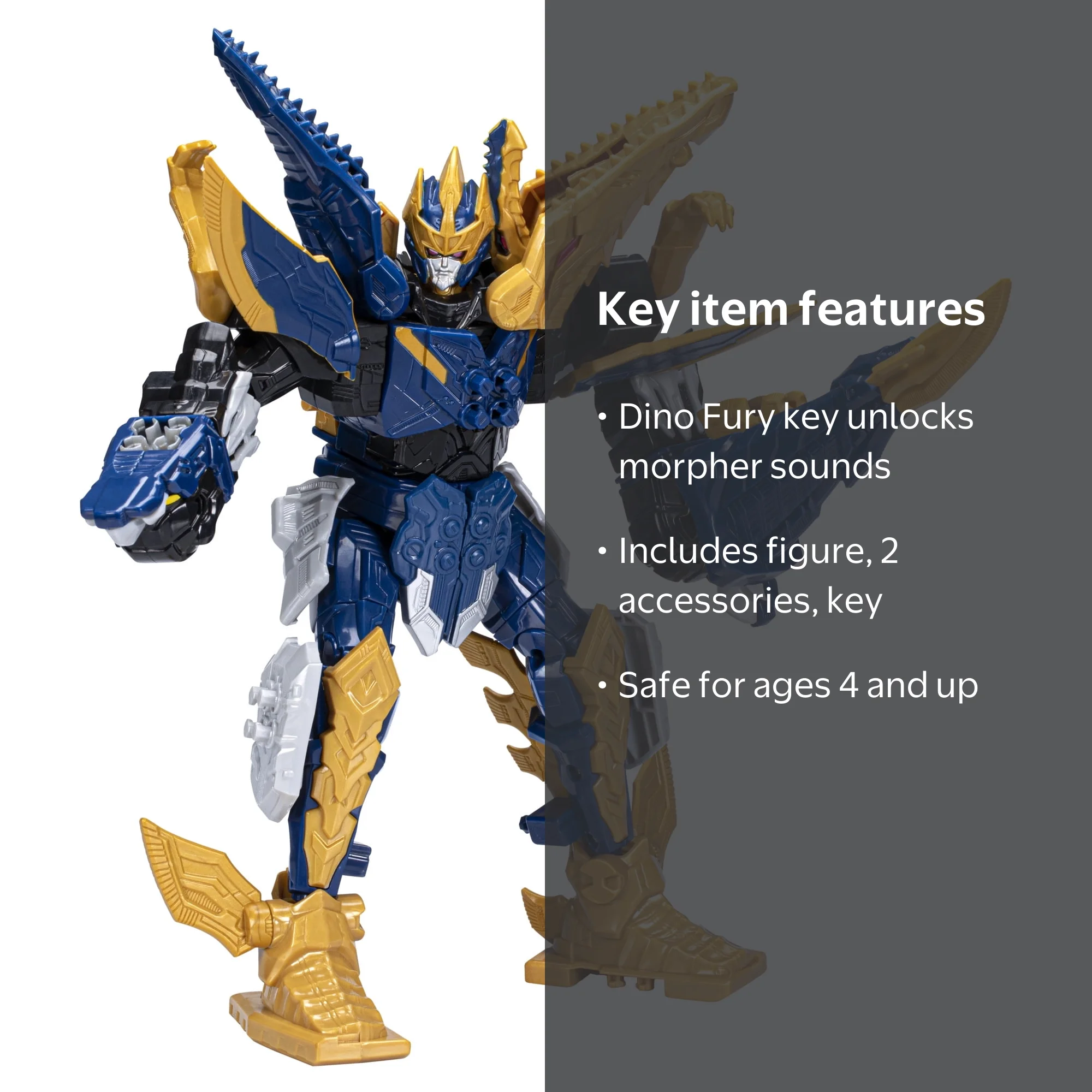 Hasbro Power Rangers Dino Fury Mosa Razor Zord, Morphing Dino