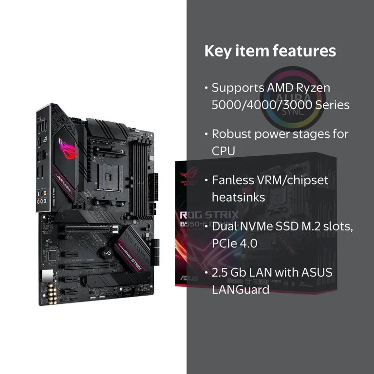 e*7様 ROG STRIX B550-F GAMING Ryzen9 5900 ASUS, ROG Strix B550-F Gaming AMD AM4 Motherboard, ATX, Multicolor
