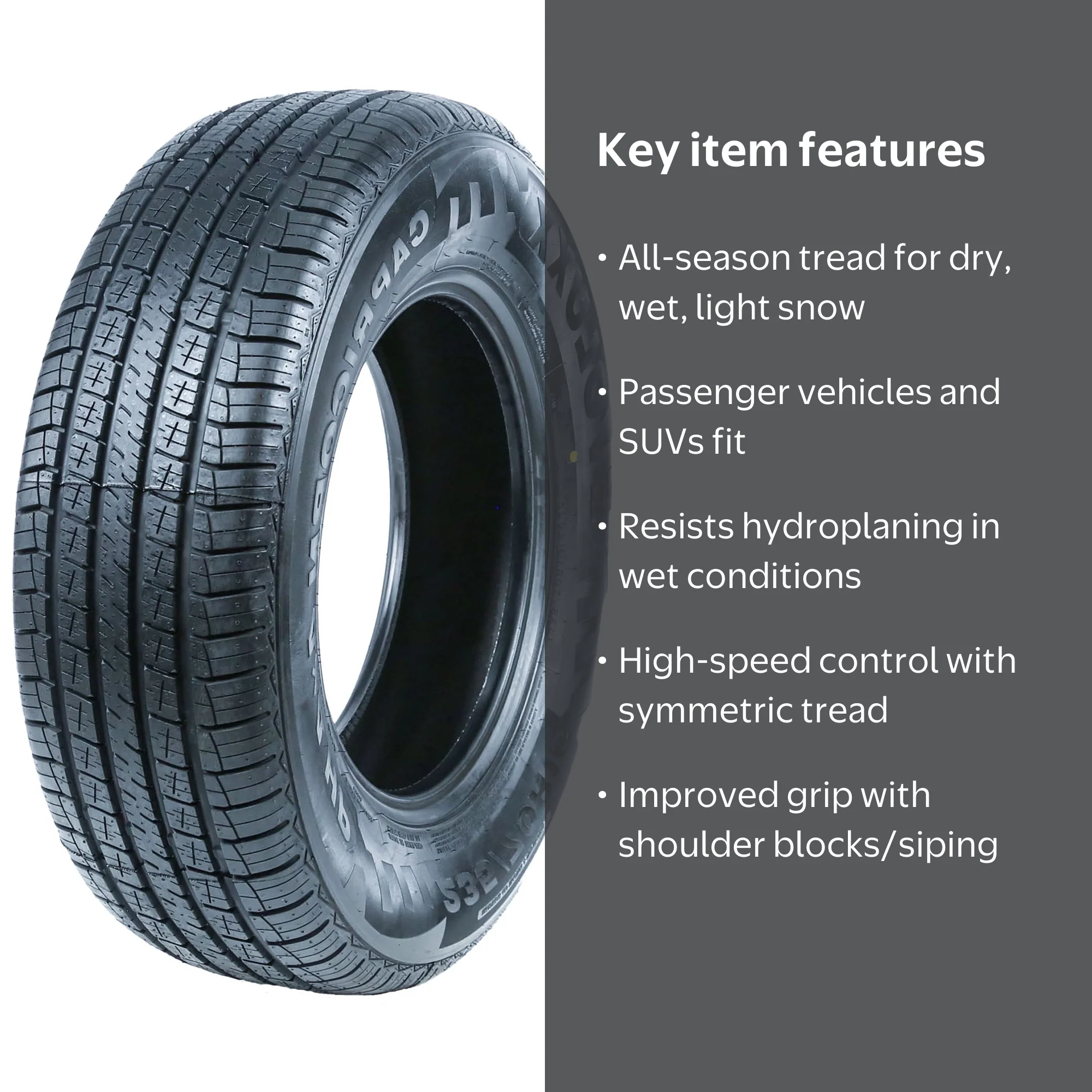 Evoluxx, Passenger Tire, 235/55R18, All Season, 104V XL - Walmart.com