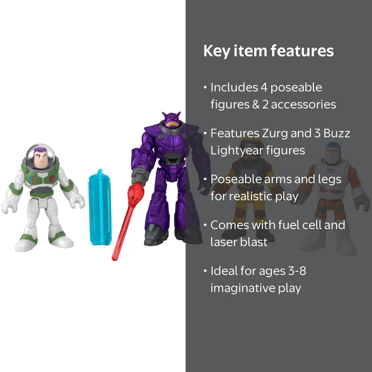 Disney Pixar Imaginext Lightyear Buzz Mission 6-Piece Figure