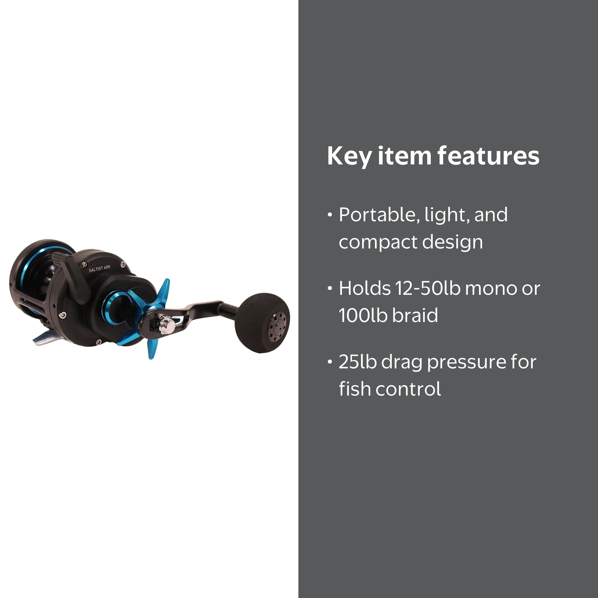 daiwa saltist 40ha LW SEA FISHING BOAT MULTIPLIER REEL STTLW40HA Sports & Outdoors it wont be long before you see Saltist Star Drag Reels loading up the rod racks of your favorite local fishing vessel. Daiwa 5.6:1 Gear Ratio 9