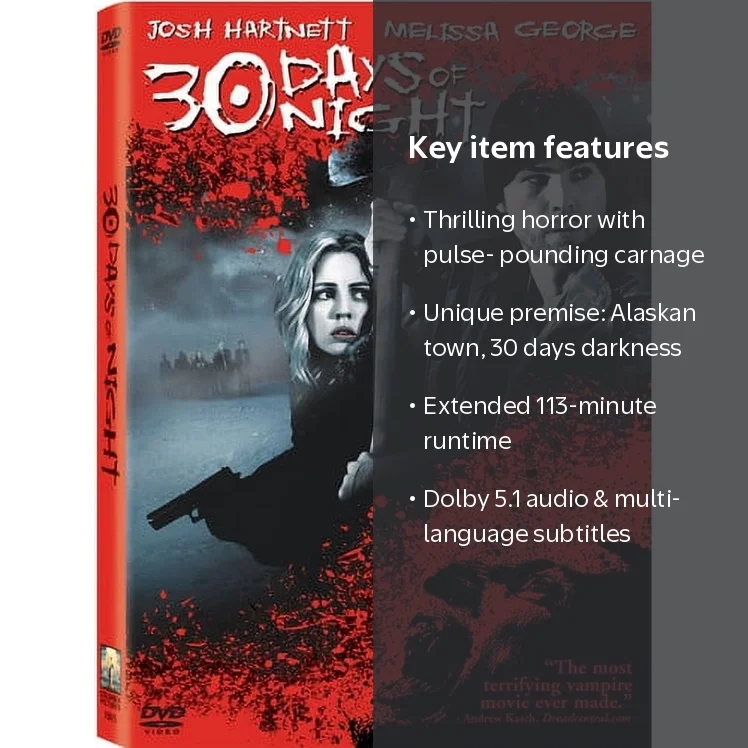 Sony Pictures Entertainment, 30 Days of Night DVD, Horror, 113 min