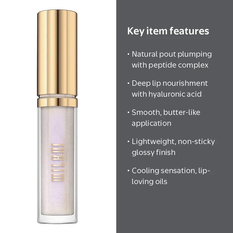 Milani, Lip Gloss, Keep It Full Nourishing Lip Plumper, Moonlight