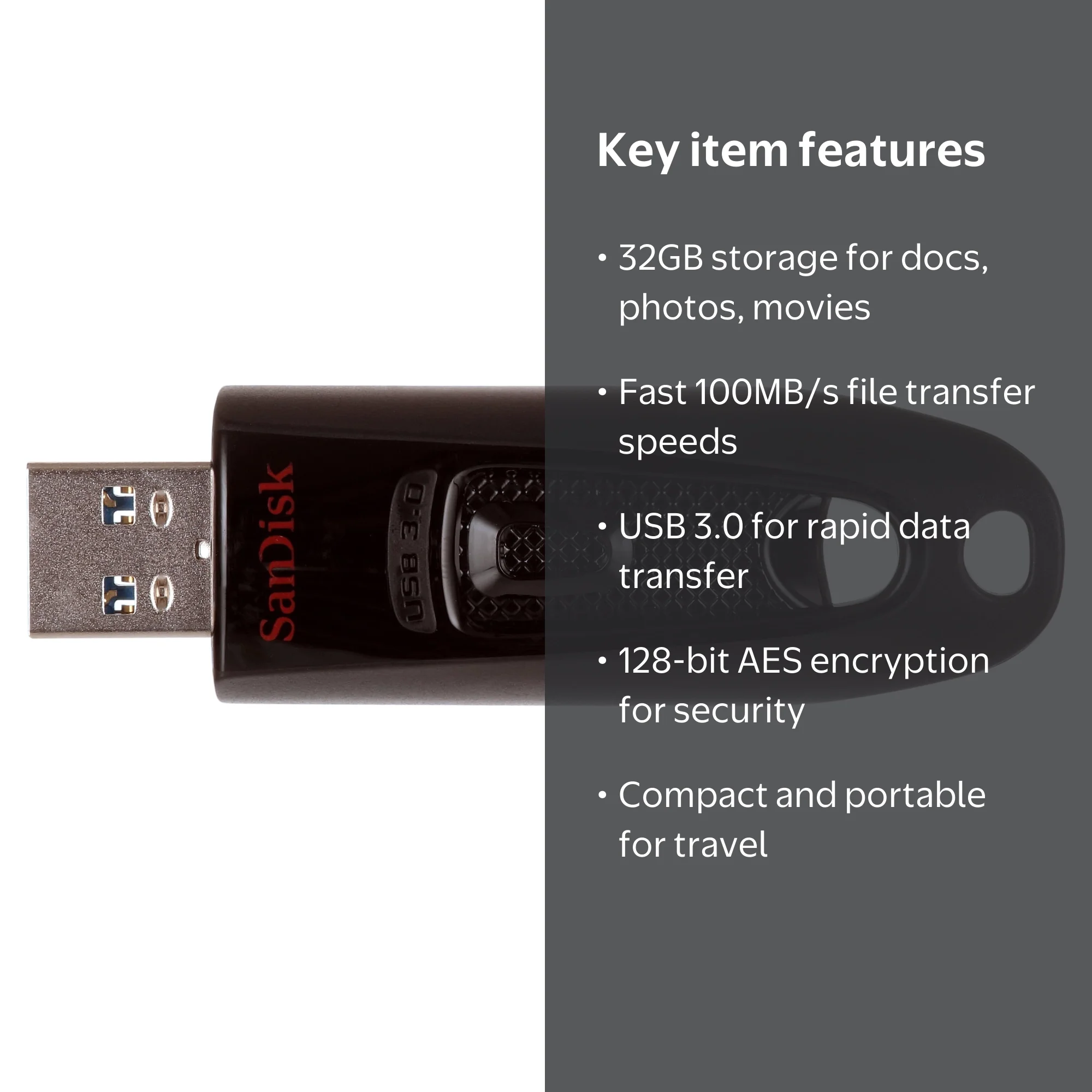 SanDisk, USB 3.0 Flash Drive, 32GB, Fast Data Transfer - Walmart.com