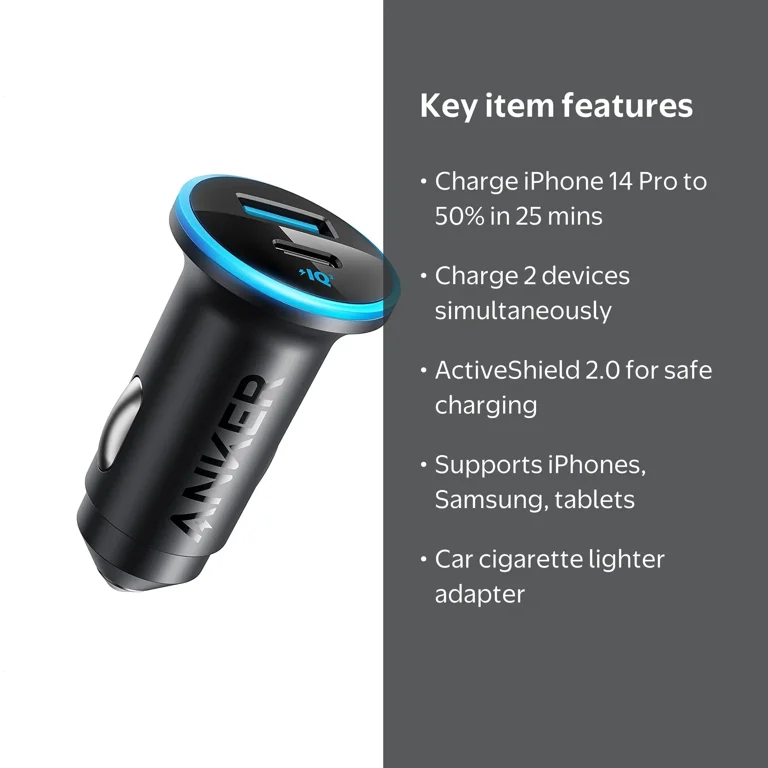cigarette charger to usb c LISEN 90W Lighter The Mophie 20W USB USB C PD to 12V