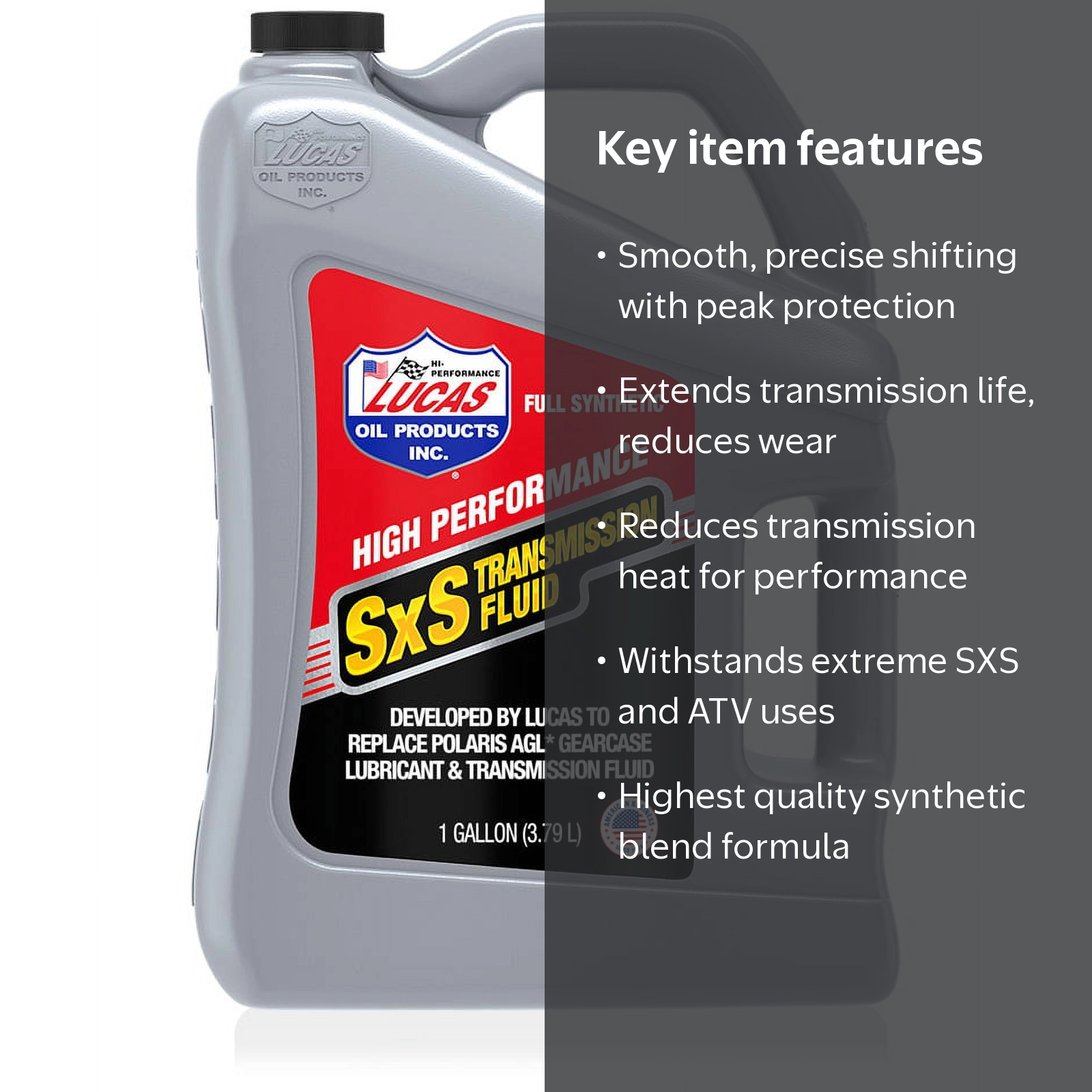 Lucas Classic, SXS UTV Synthetic Transmission Oil Gallon 11217