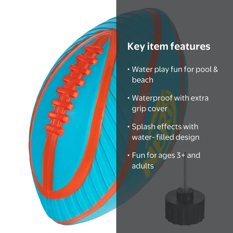 Nerf, Pool Water Football, Tidal Toss, Extra Grip Waterproof Sport