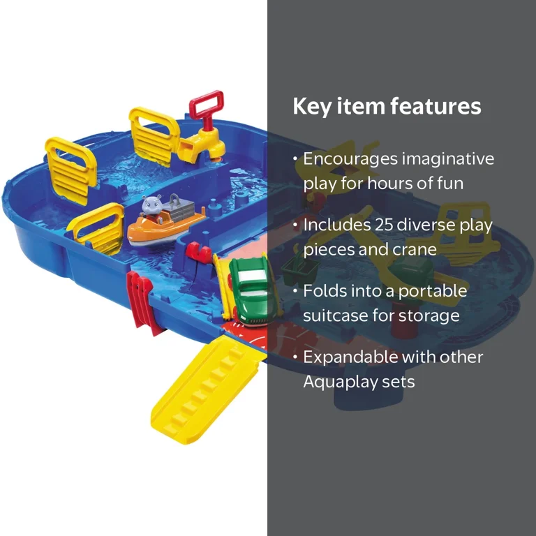 AquaPlay, Water Portable Vehicle Playset, LockBox, Multicolor